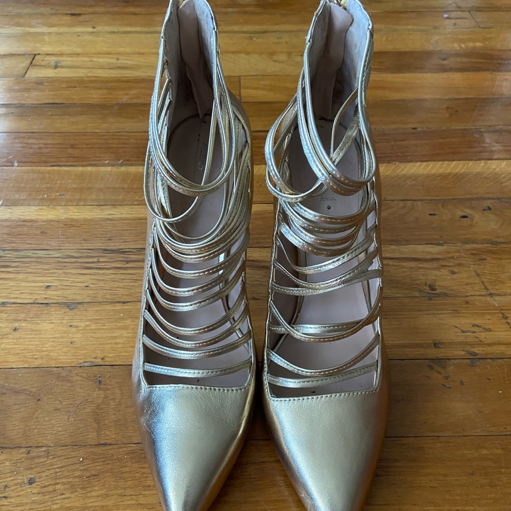 Gold Gladiator Heels